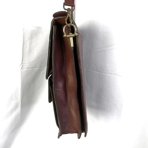 CARTIER crossbody bag vintage Cartier Bordeaux leather bag Cartier vtg  bag - Picture 15 of 17